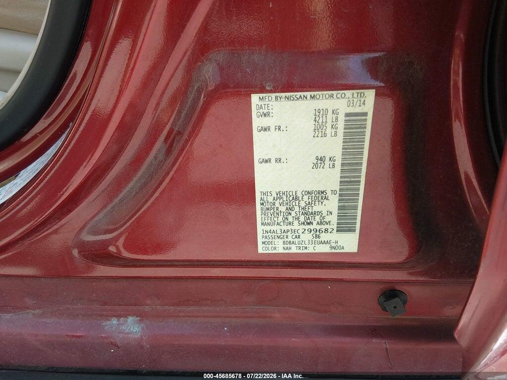 1N4AL3AP3EC299682 2014 NISSAN ALTIMA photo no. 9