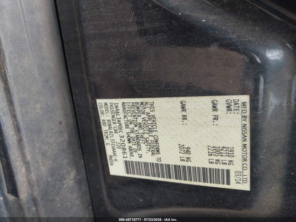 1N4AL3AP0EC320861 2014 NISSAN ALTIMA photo no. 9