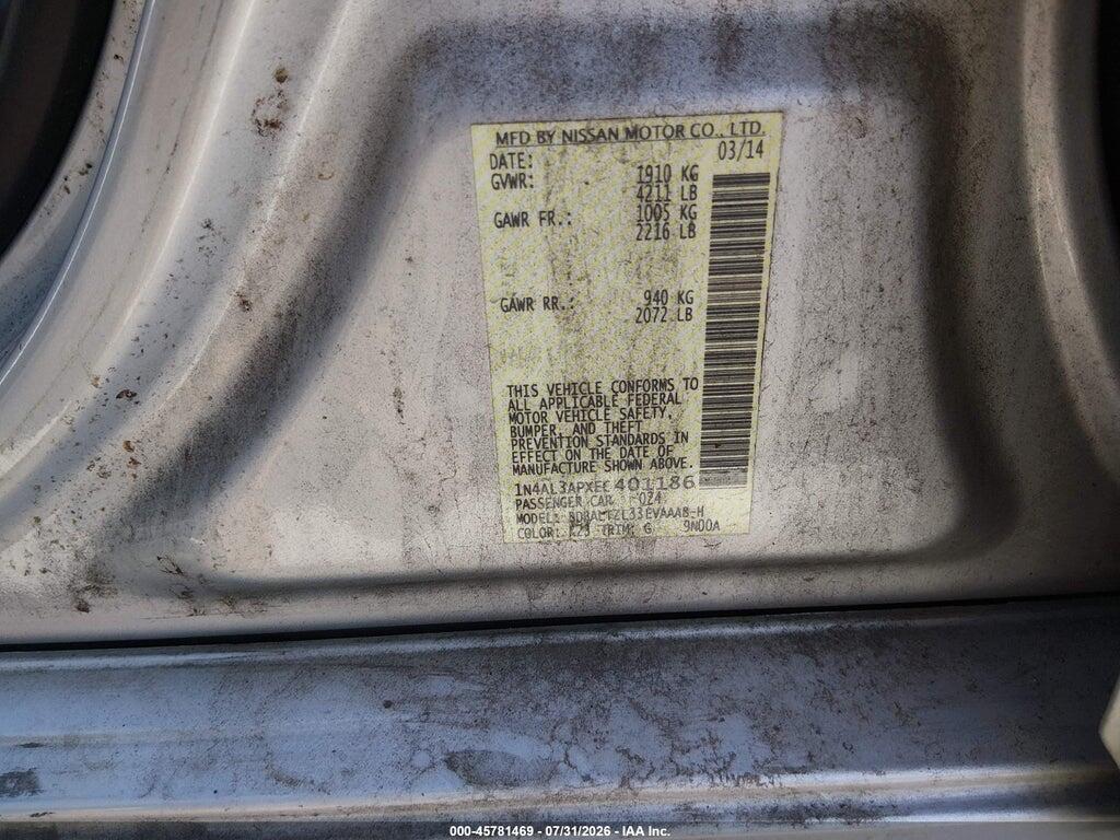 1N4AL3APXEC401186 2014 NISSAN ALTIMA photo no. 9