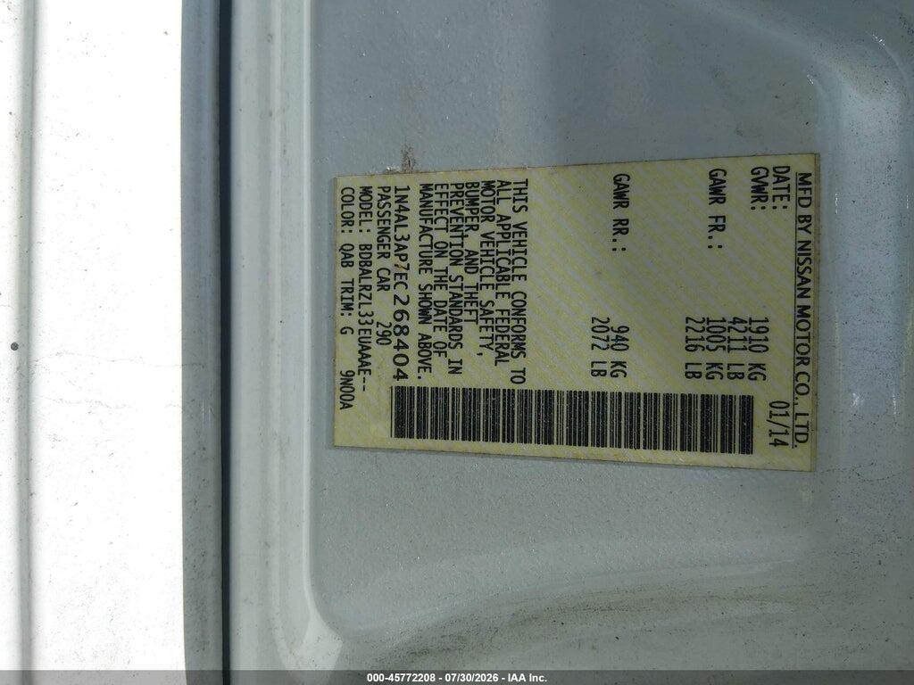 1N4AL3AP7EC268404 2014 NISSAN ALTIMA photo no. 9