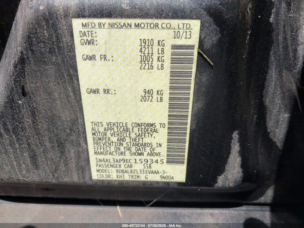 1N4AL3AP9EC159345 2014 NISSAN ALTIMA photo no. 9