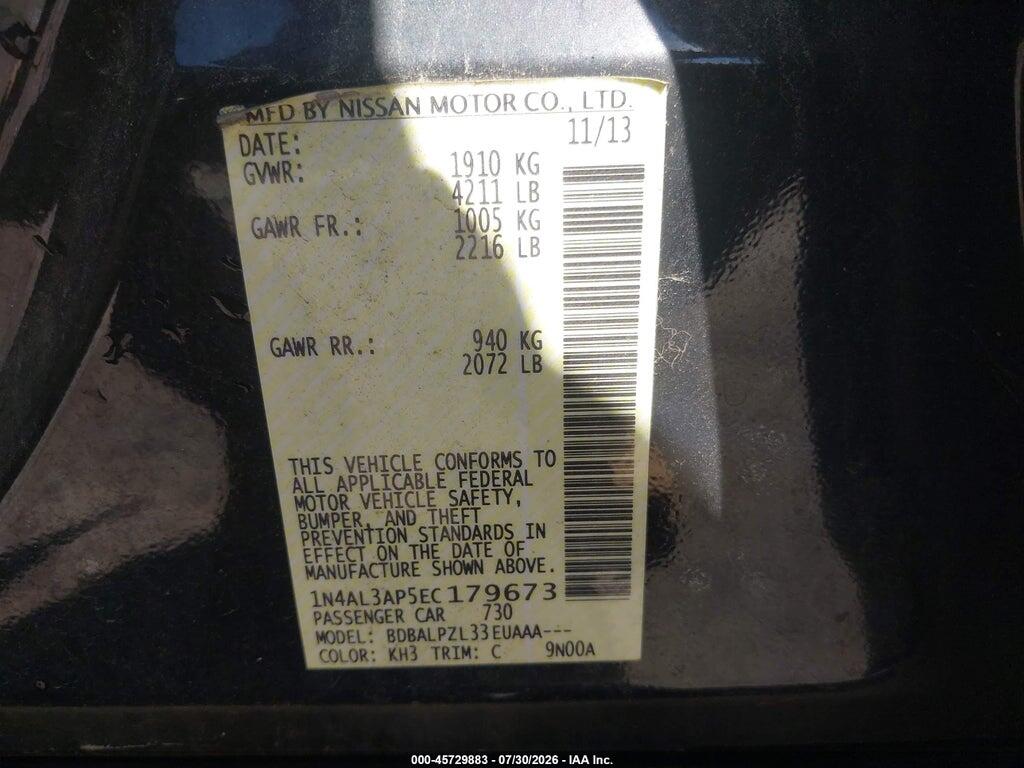 1N4AL3AP5EC179673 2014 NISSAN ALTIMA photo no. 9