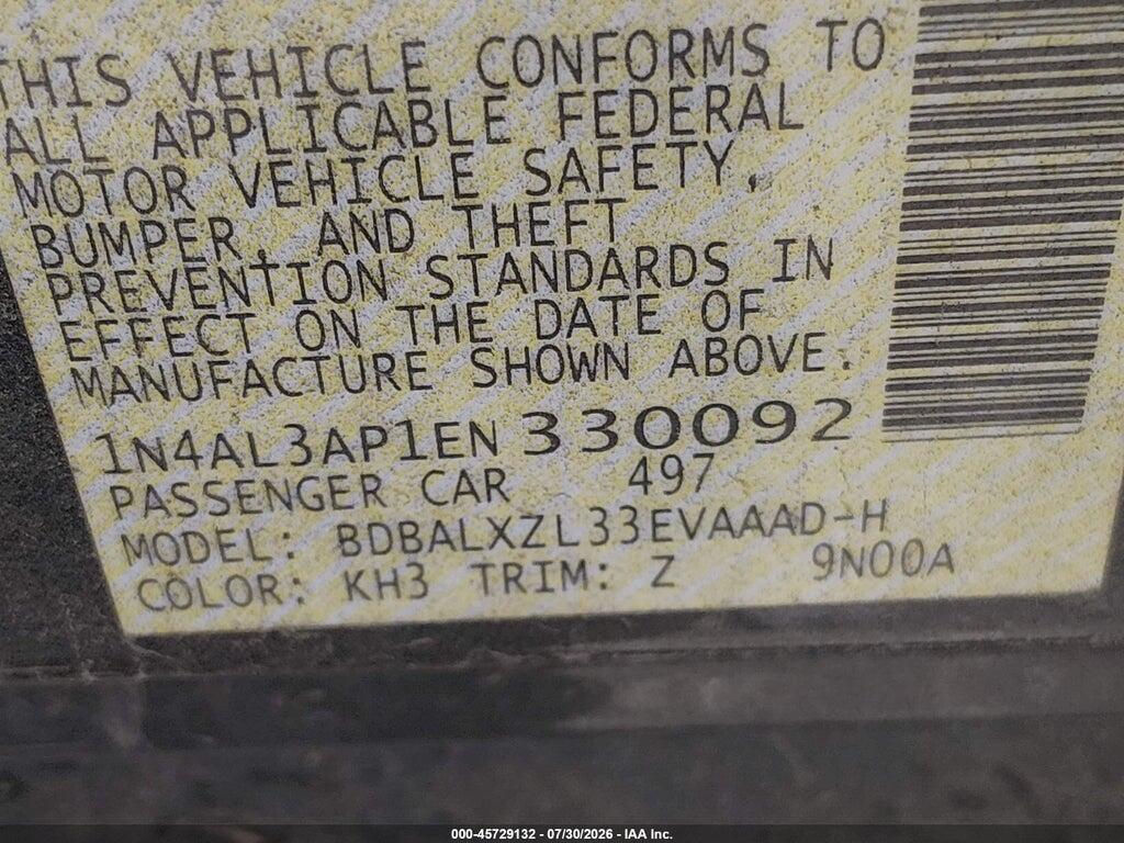 1N4AL3AP1EN330092 2014 NISSAN ALTIMA photo no. 9
