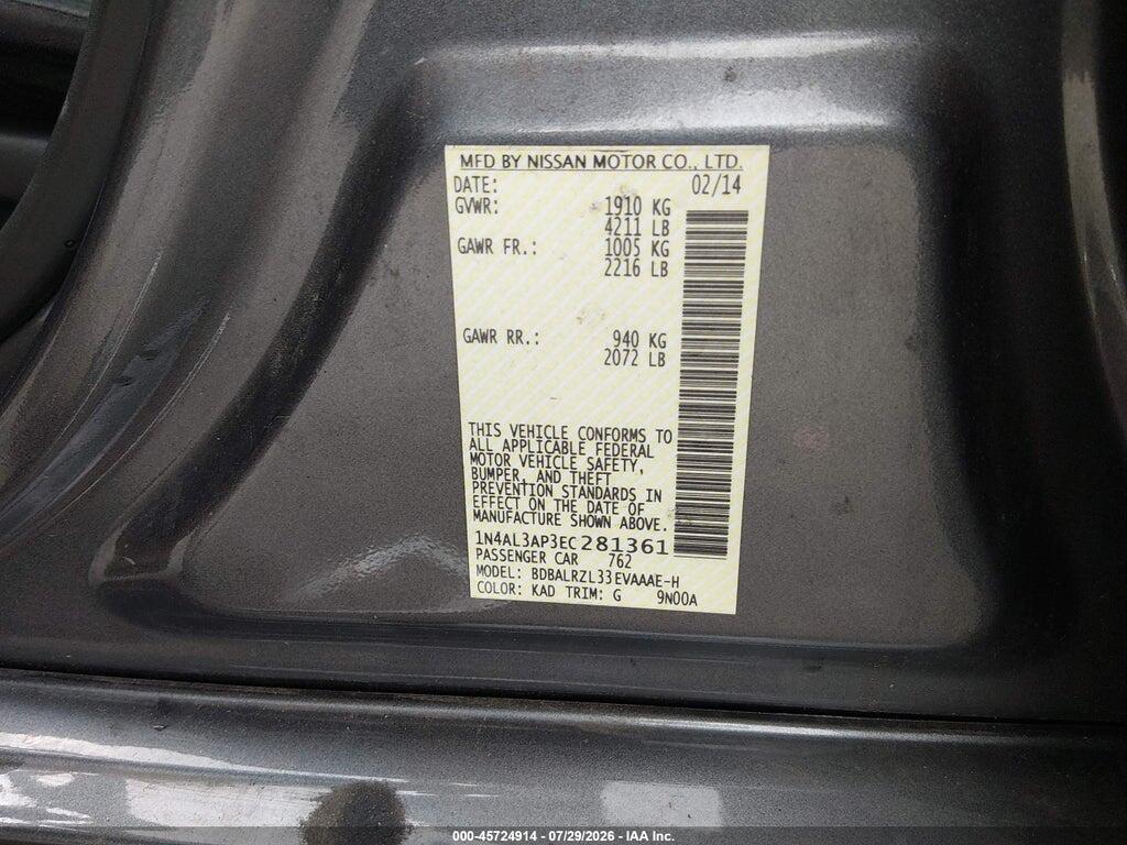 1N4AL3AP3EC281361 2014 NISSAN ALTIMA photo no. 9