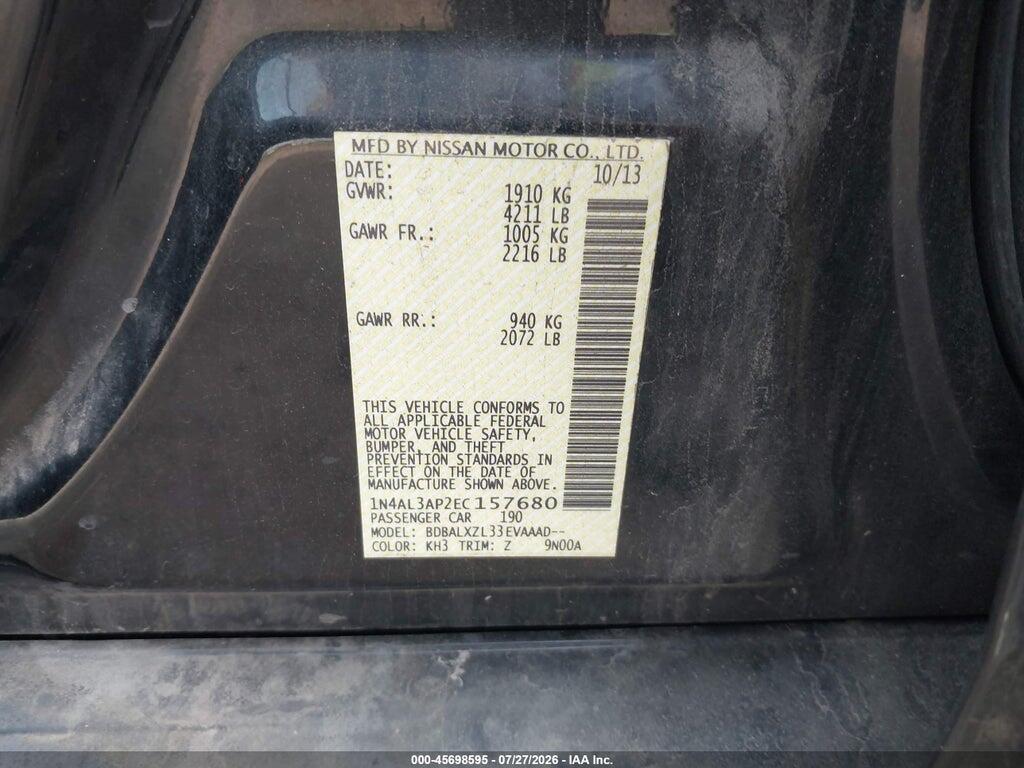 1N4AL3AP2EC157680 2014 NISSAN ALTIMA photo no. 9