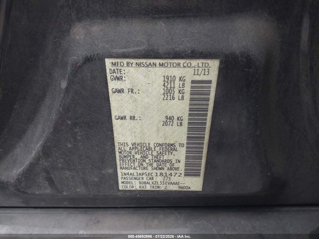 1N4AL3AP5EC181472 2014 NISSAN ALTIMA photo no. 9