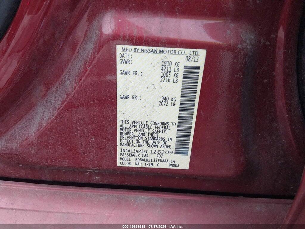 1N4AL3AP1EC126209 2014 NISSAN ALTIMA photo no. 9