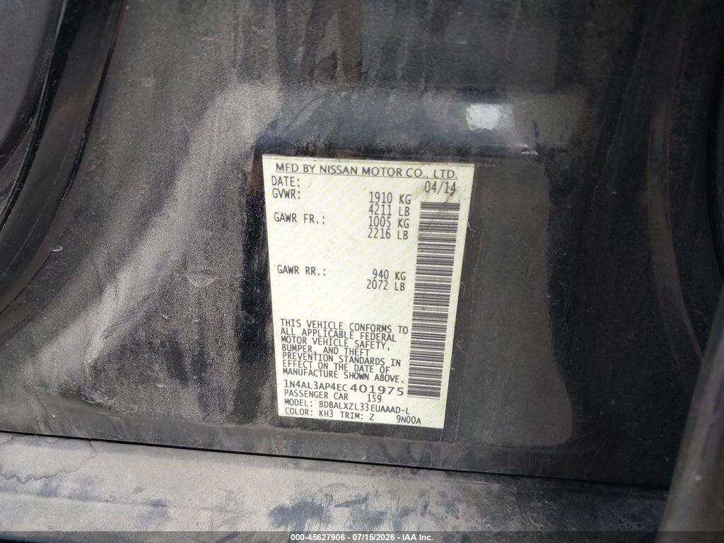 1N4AL3AP4EC401975 2014 NISSAN ALTIMA photo no. 9