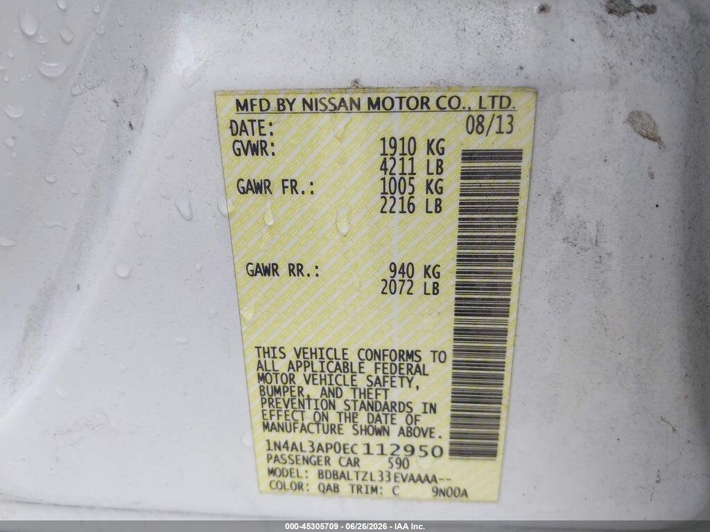 1N4AL3AP0EC112950 2014 NISSAN ALTIMA photo no. 9