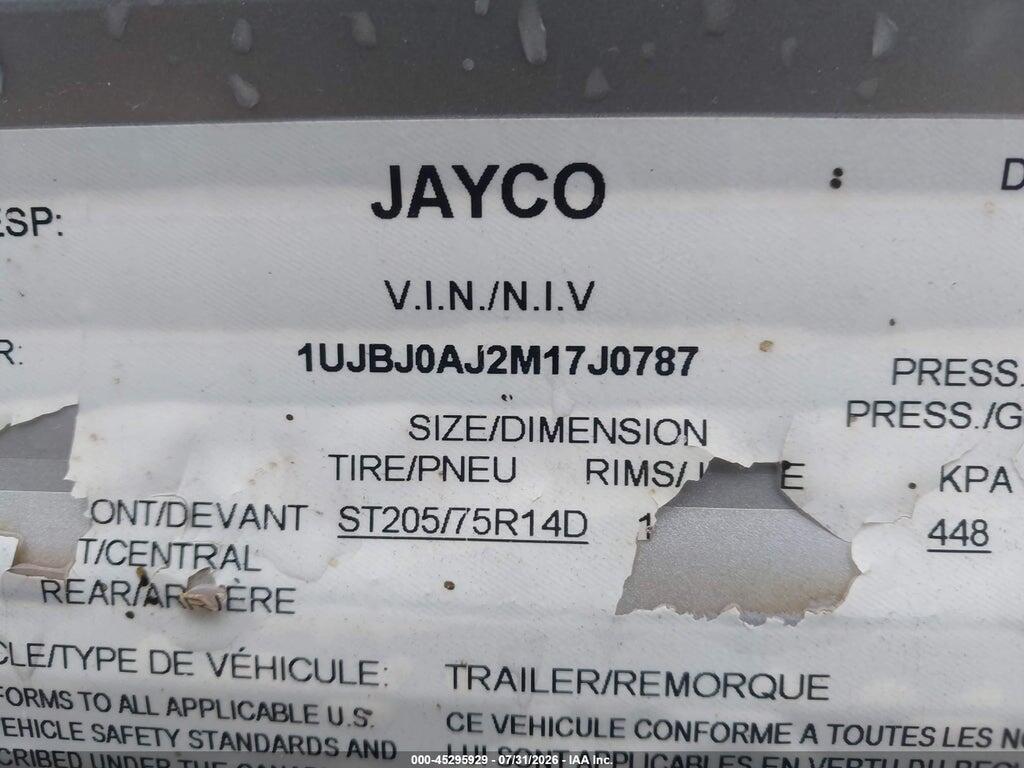 1UJBJ0AJ2M17J0787 2021 JAYCO OTHER photo no. 9