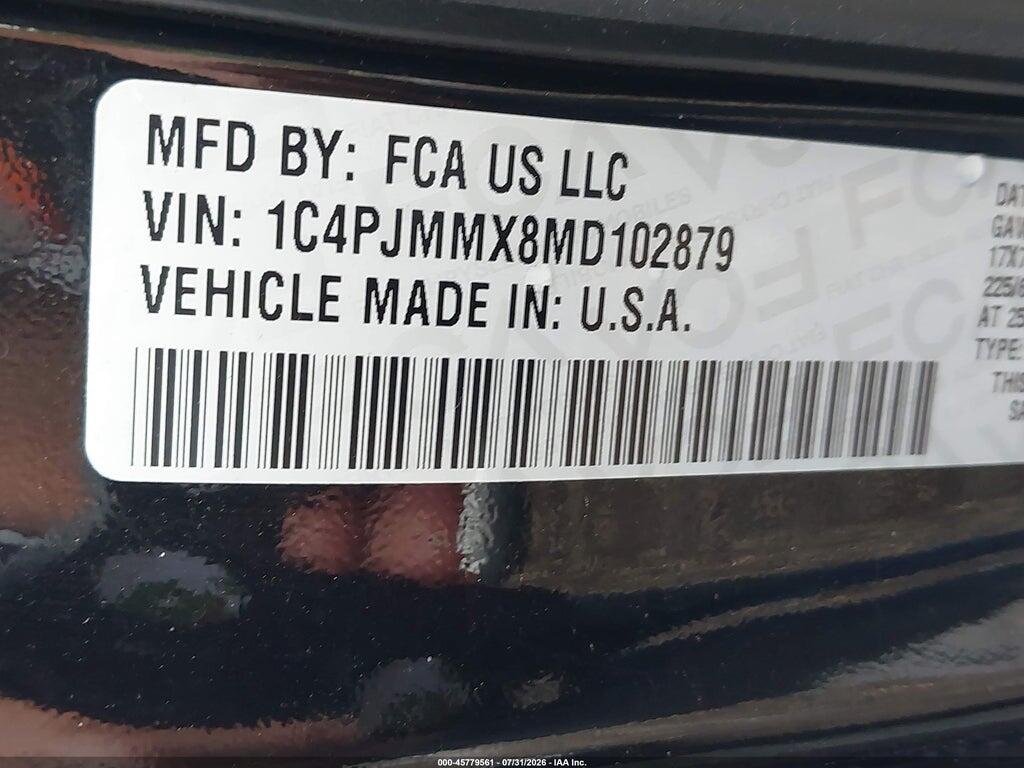 1C4PJMMX8MD102879 2021 JEEP CHEROKEE photo no. 9
