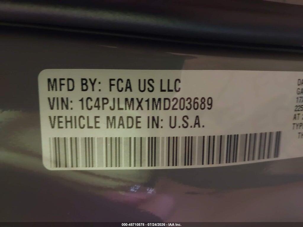 1C4PJLMX1MD203689 2021 JEEP CHEROKEE photo no. 9