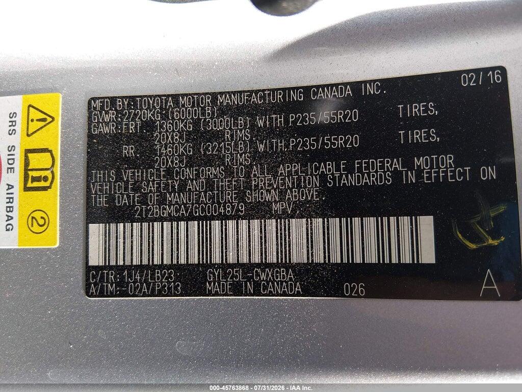 2T2BGMCA7GC004879 2016 LEXUS RX 450H photo no. 9