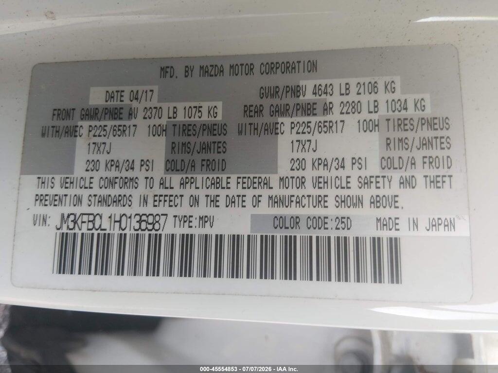 JM3KFBCL1H0136987 2017 MAZDA CX-5 photo no. 9