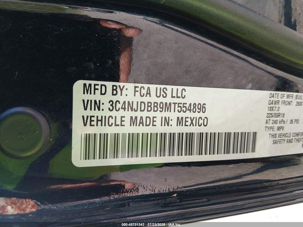 3C4NJDBB9MT554896 2021 JEEP COMPASS photo no. 9