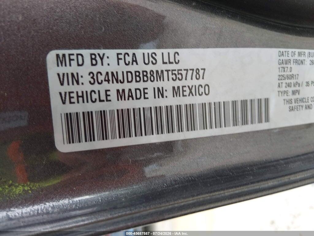 3C4NJDBB8MT557787 2021 JEEP COMPASS photo no. 9