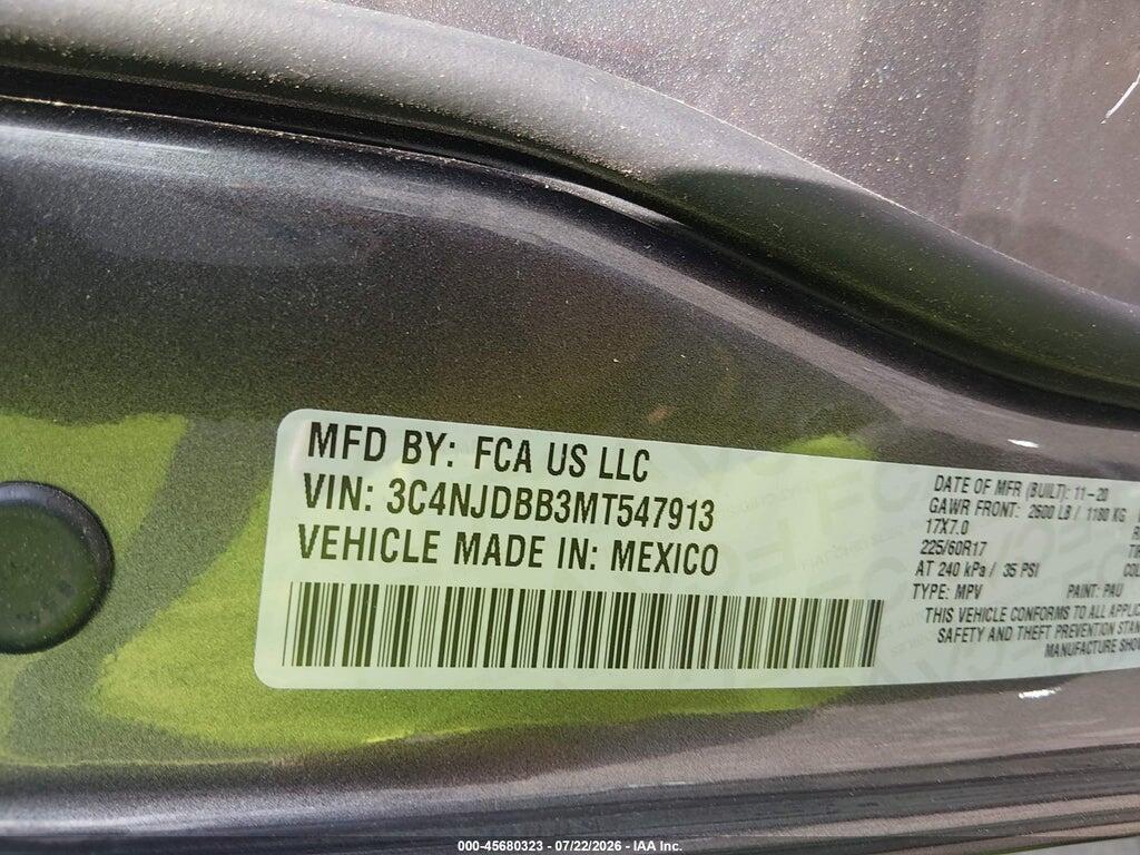 3C4NJDBB3MT547913 2021 JEEP COMPASS photo no. 9