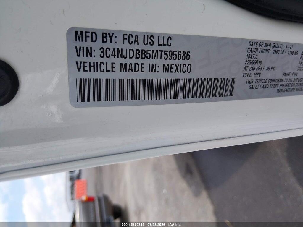 3C4NJDBB5MT595686 2021 JEEP COMPASS photo no. 9