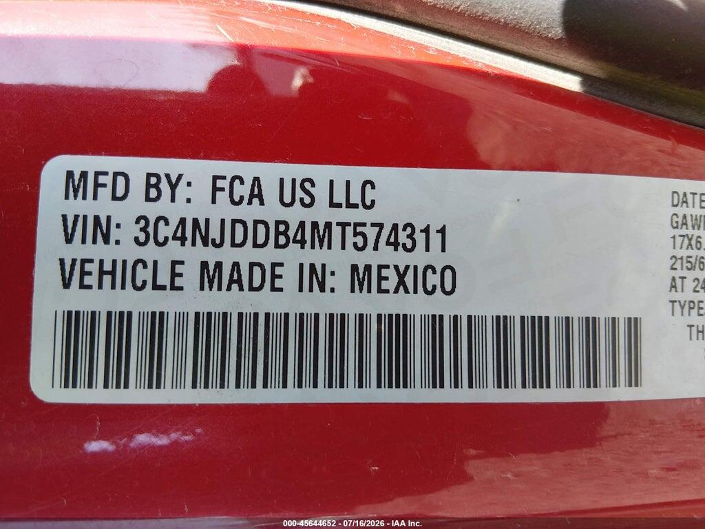 3C4NJDDB4MT574311 2021 JEEP COMPASS photo no. 9