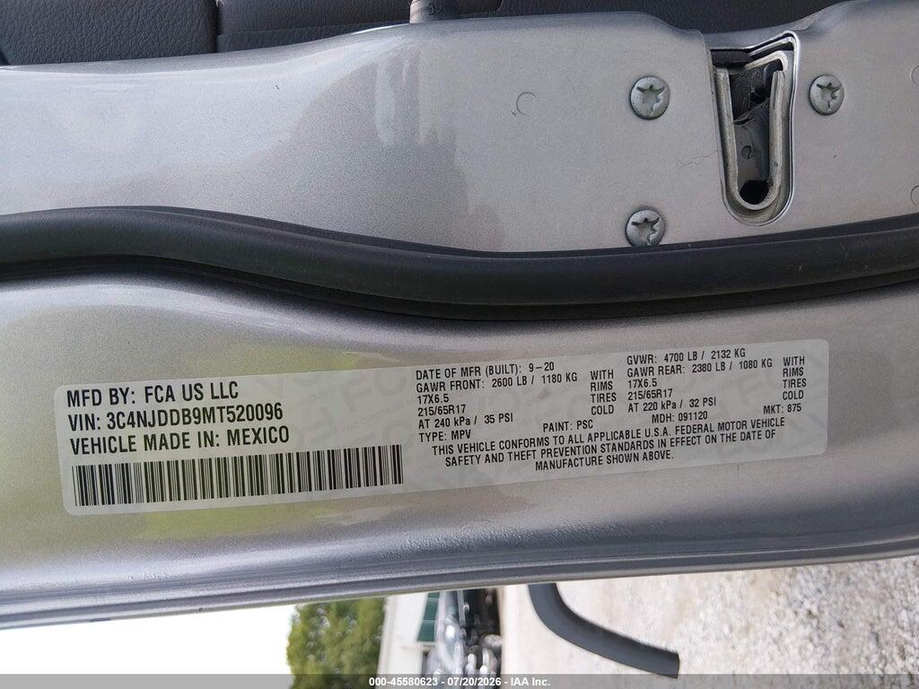 3C4NJDDB9MT520096 2021 JEEP COMPASS photo no. 9