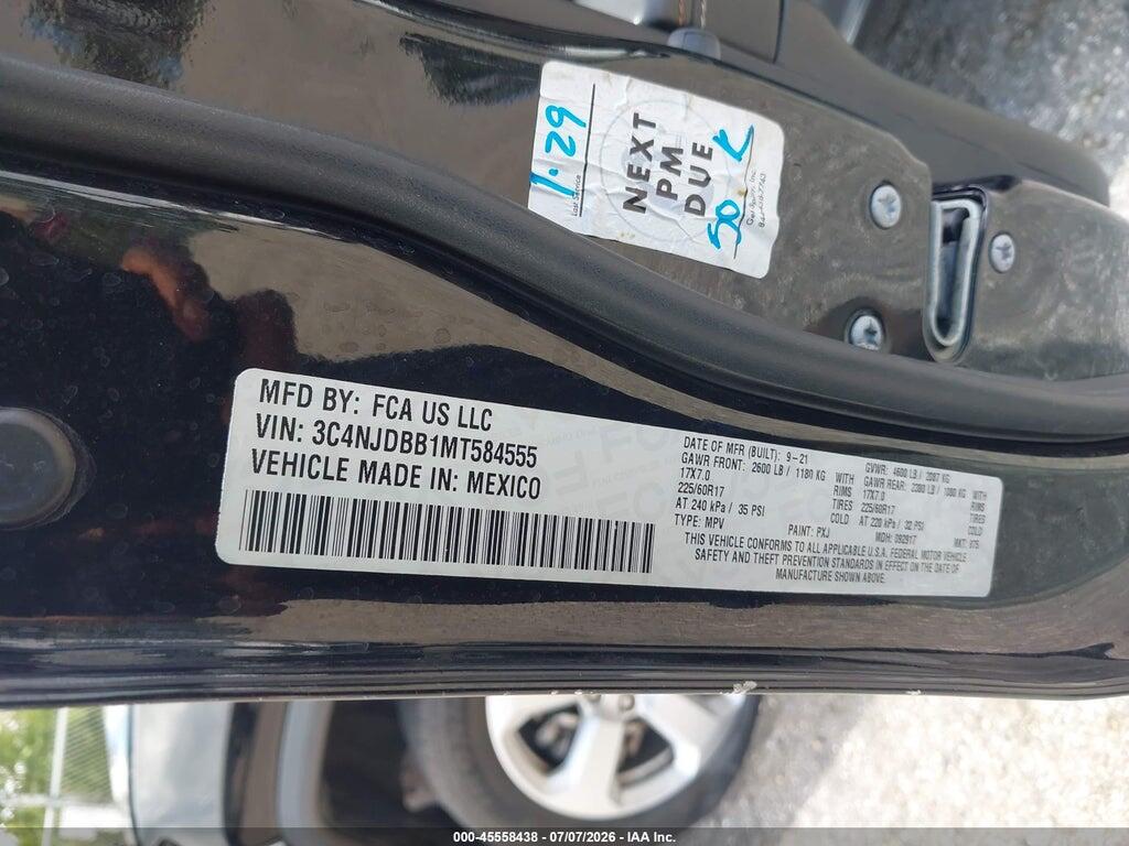 3C4NJDBB1MT584555 2021 JEEP COMPASS photo no. 9