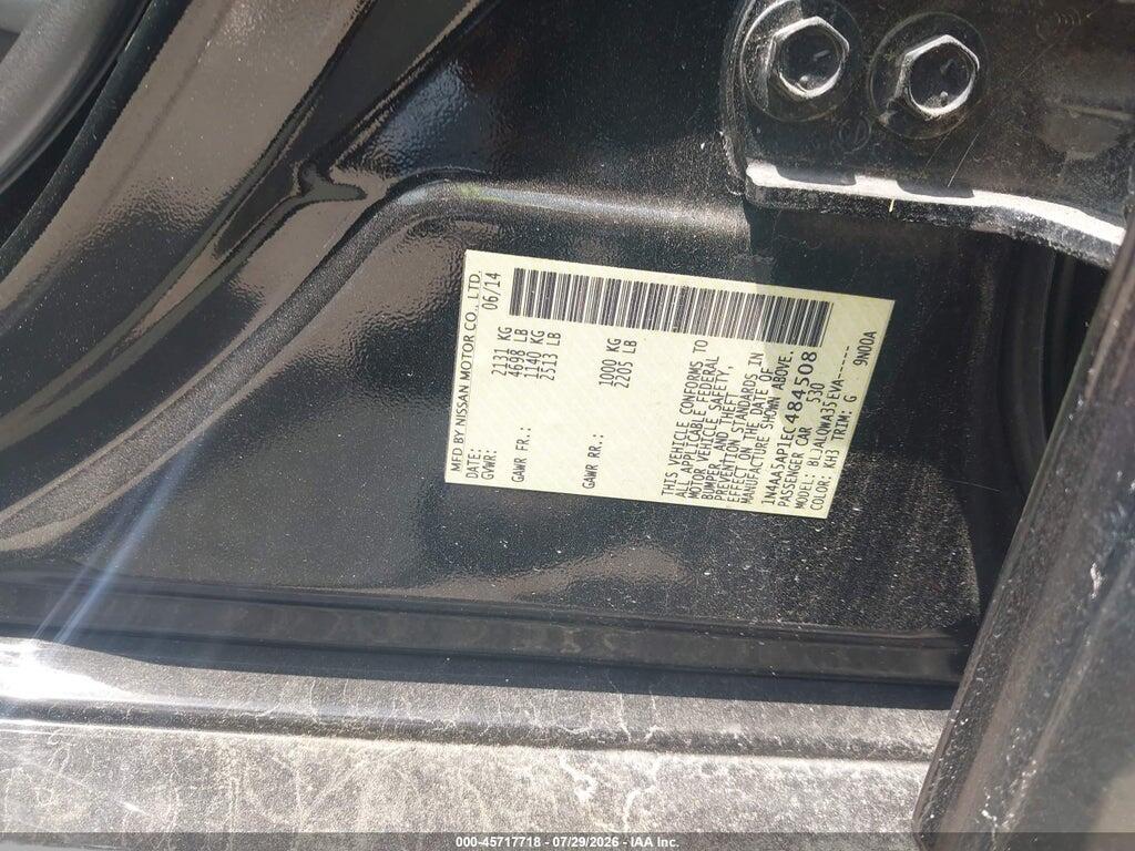 1N4AA5AP1EC484508 2014 NISSAN MAXIMA photo no. 9
