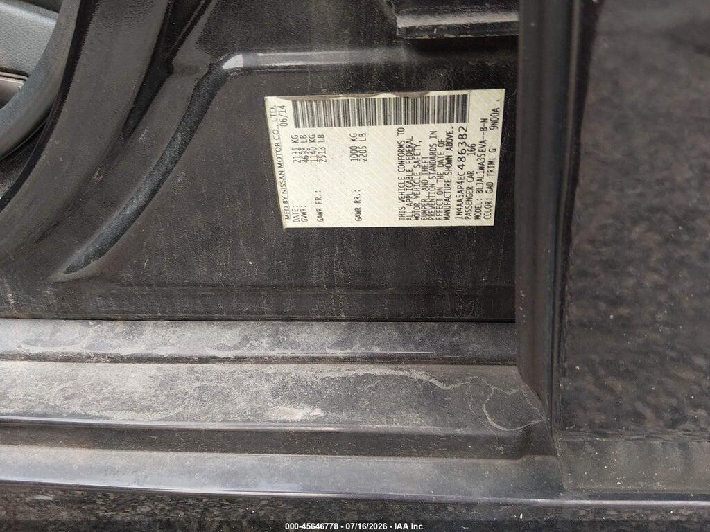 1N4AA5AP4EC486382 2014 NISSAN MAXIMA photo no. 9