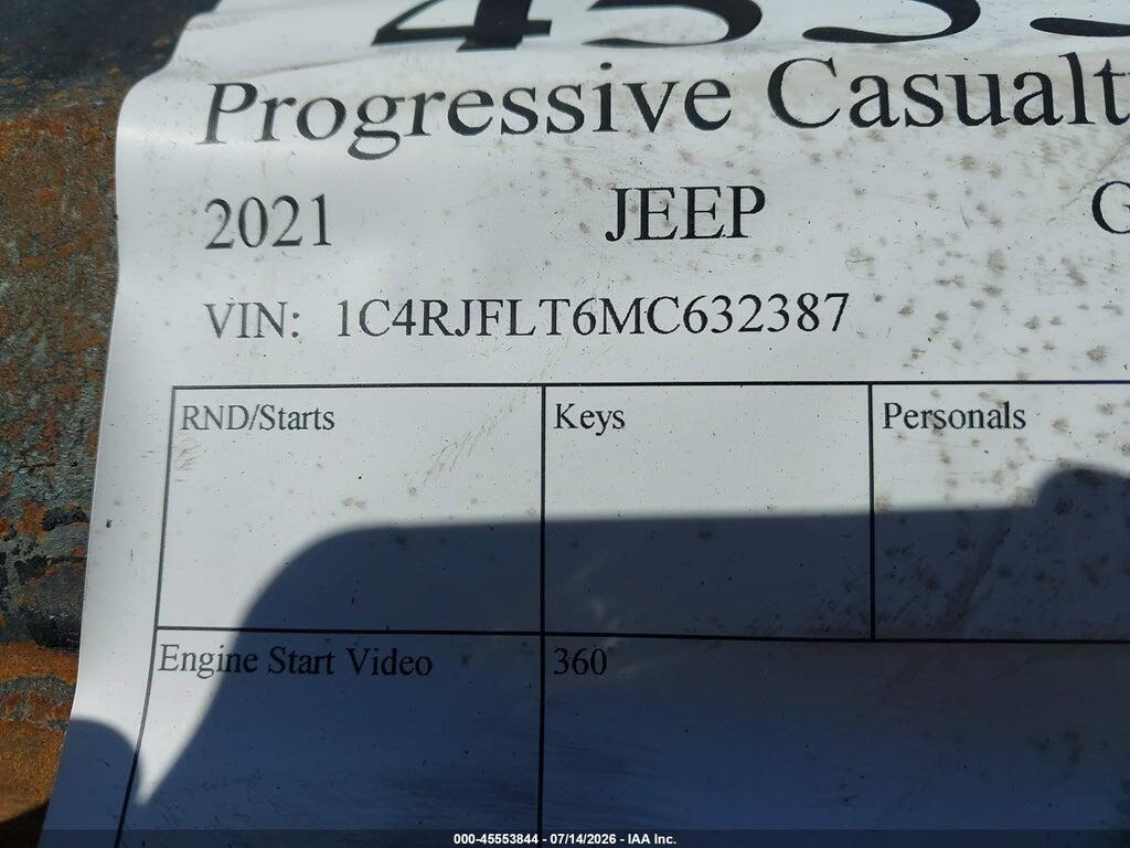 1C4RJFLT6MC632387 2021 JEEP GRAND CHEROKEE photo no. 9
