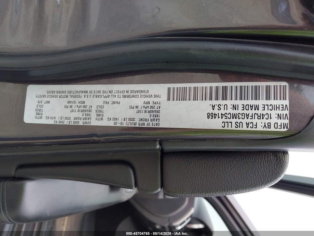 1C4RJFAG3MC541468 2021 JEEP GRAND CHEROKEE photo no. 9
