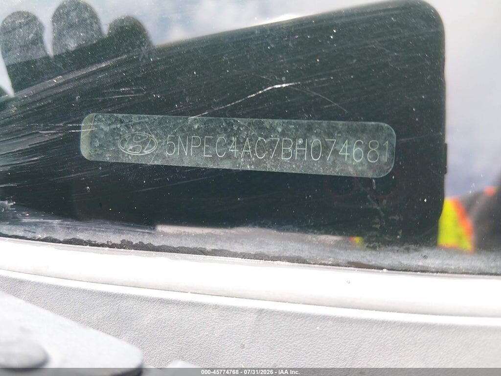 5NPEC4AC7BH074681 2011 HYUNDAI SONATA photo no. 9