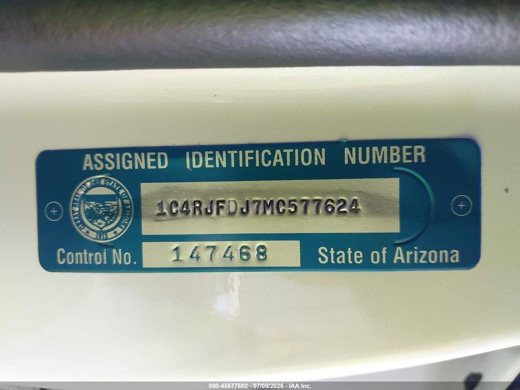 1C4RJFDJ7MC577624 2021 JEEP GRAND CHEROKEE photo no. 9