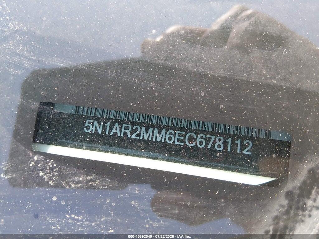 5N1AR2MM6EC678112 2014 NISSAN PATHFINDER photo no. 9