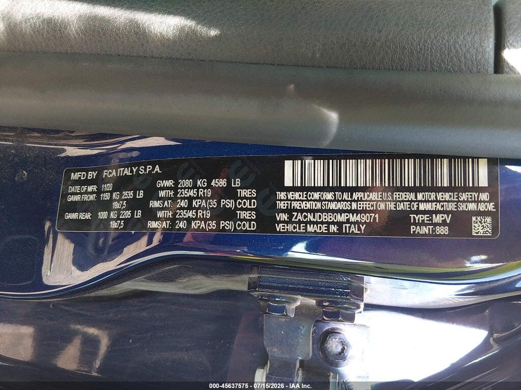 ZACNJDBB0MPM49071 2021 JEEP RENEGADE photo no. 9