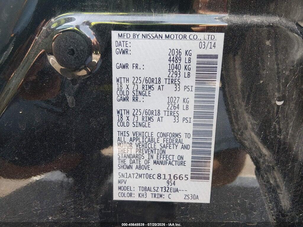 5N1AT2MT0EC811665 2014 NISSAN ROGUE photo no. 9