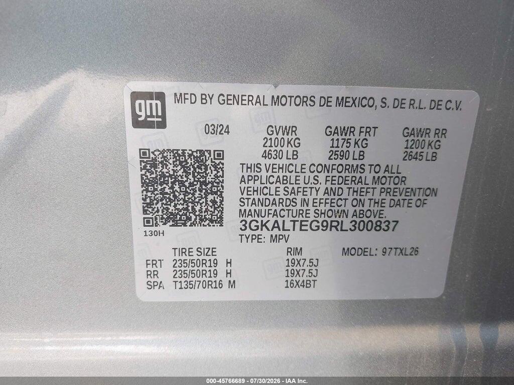 3GKALTEG9RL300837 2024 GMC TERRAIN photo no. 9