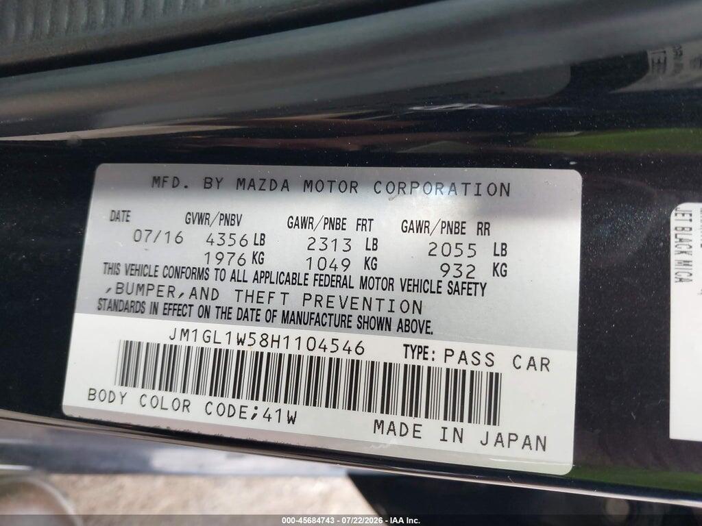 JM1GL1W58H1104546 2017 MAZDA MAZDA6 photo no. 9