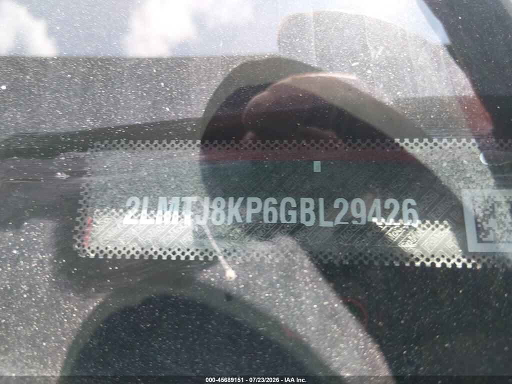 2LMTJ8KP6GBL29426 2016 LINCOLN MKX photo no. 9