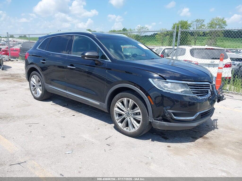 2LMTJ8LP9GBL62046 2016 LINCOLN MKX photo no. 1