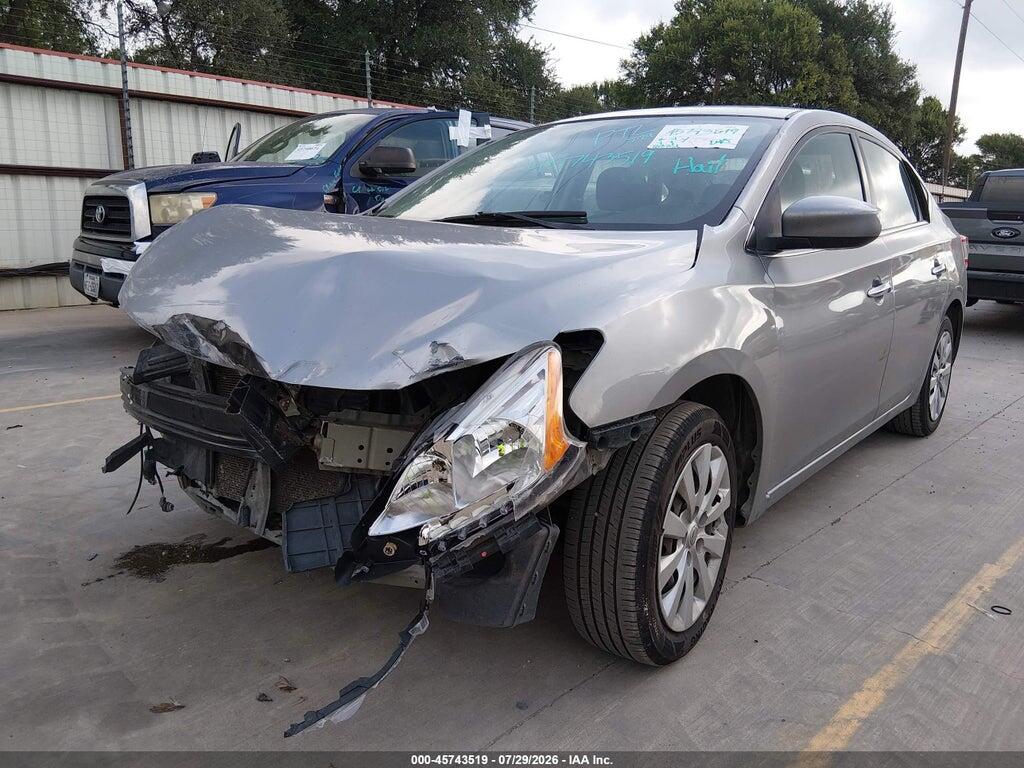 3N1AB7AP9EL682196 2014 NISSAN SENTRA photo no. 2