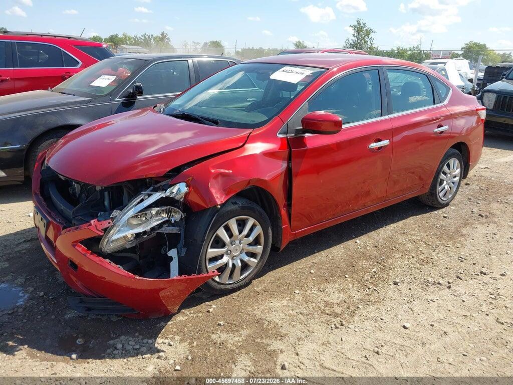 3N1AB7AP1EY338574 2014 NISSAN SENTRA photo no. 2