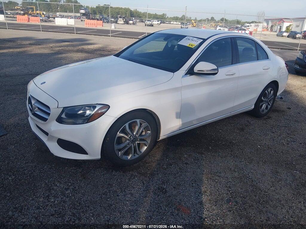 55SWF4JB0HU226390 2017 MERCEDES-BENZ C 300 photo no. 2