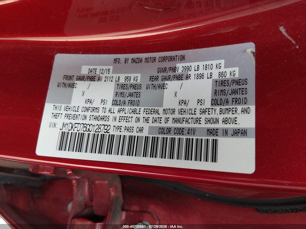 JM1DKFD76G0128792 2016 MAZDA CX-3 photo no. 9