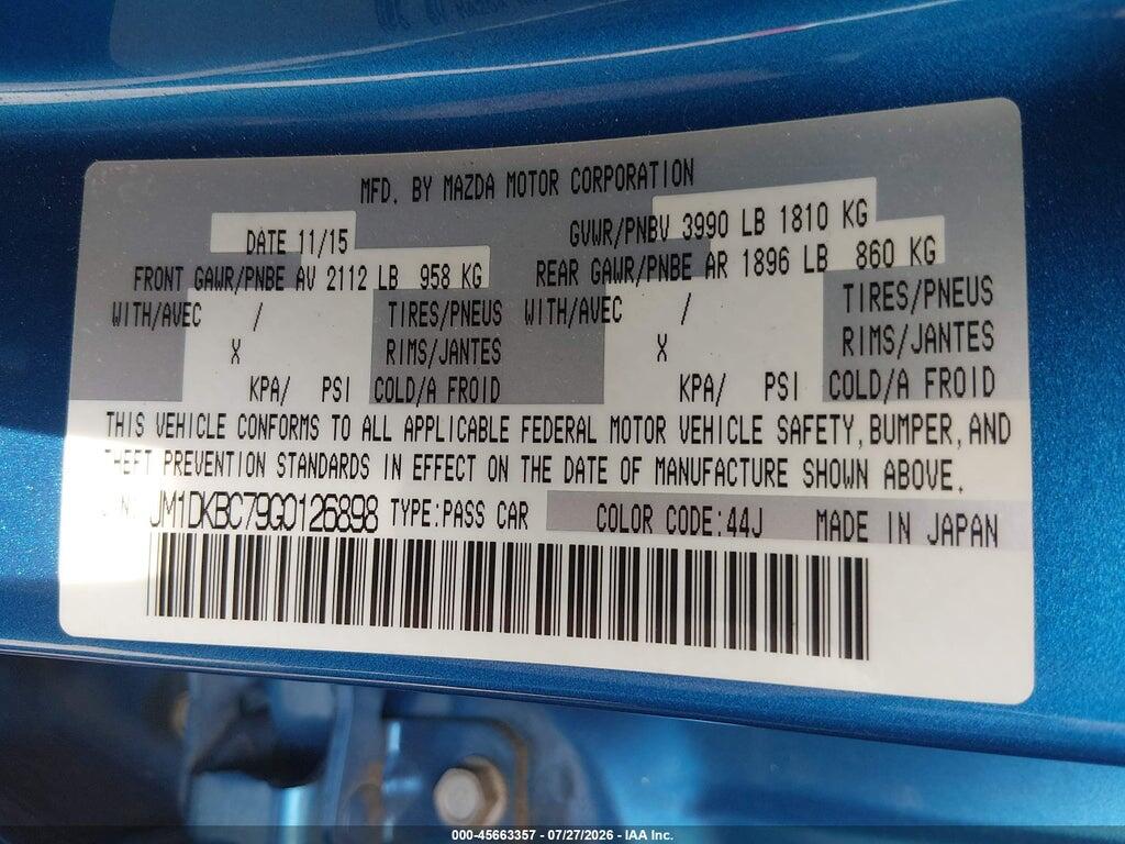 JM1DKBC79G0126898 2016 MAZDA CX-3 photo no. 9