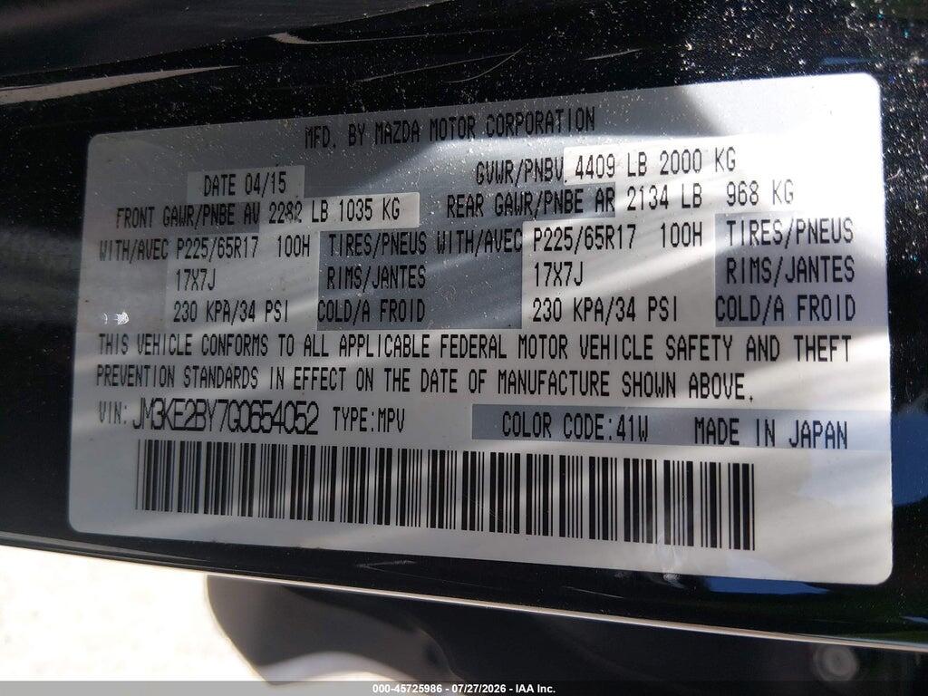 JM3KE2BY7G0654052 2016 MAZDA CX-5 photo no. 9