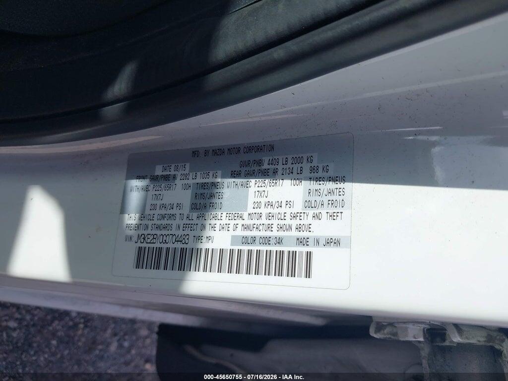 JM3KE2BY0G0704483 2016 MAZDA CX-5 photo no. 9