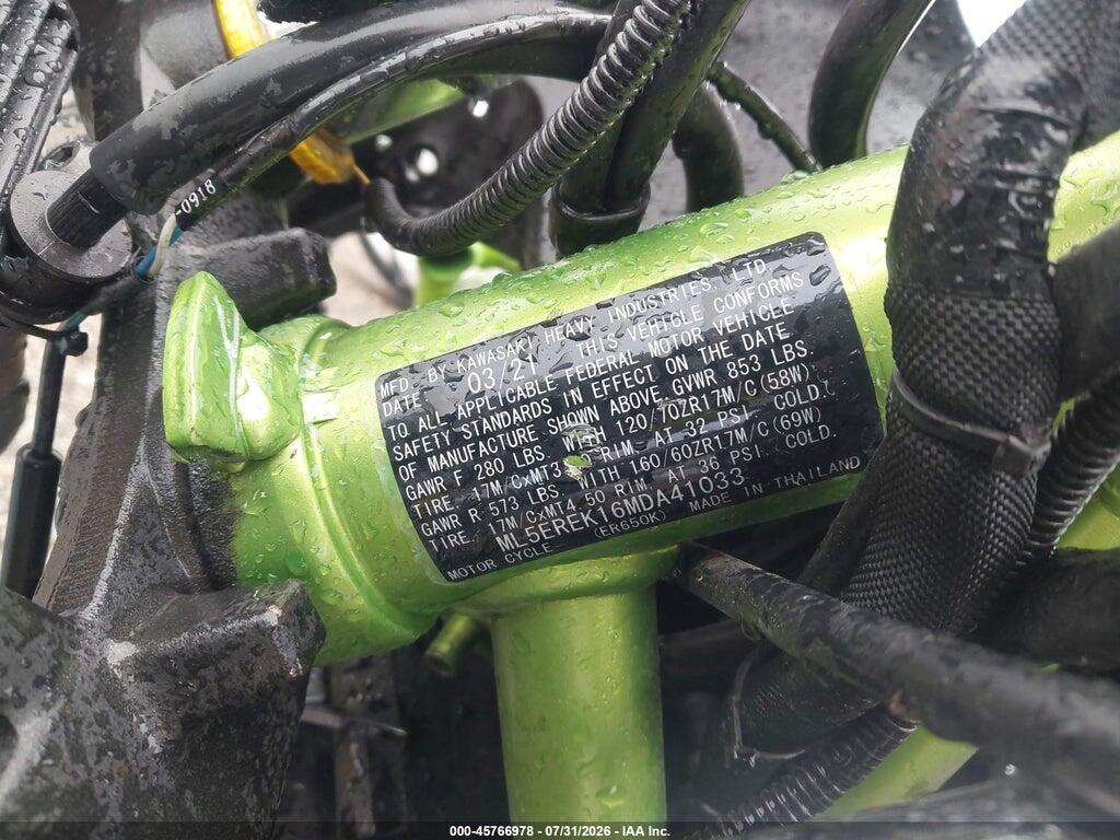 ML5EREK16MDA41033 2021 KAWASAKI ER650 photo no. 10