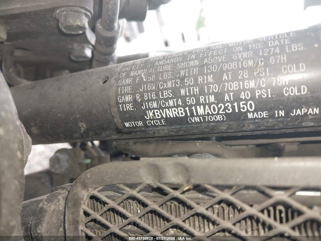 JKBVNRB11MA023150 2021 KAWASAKI VN1700 photo no. 10