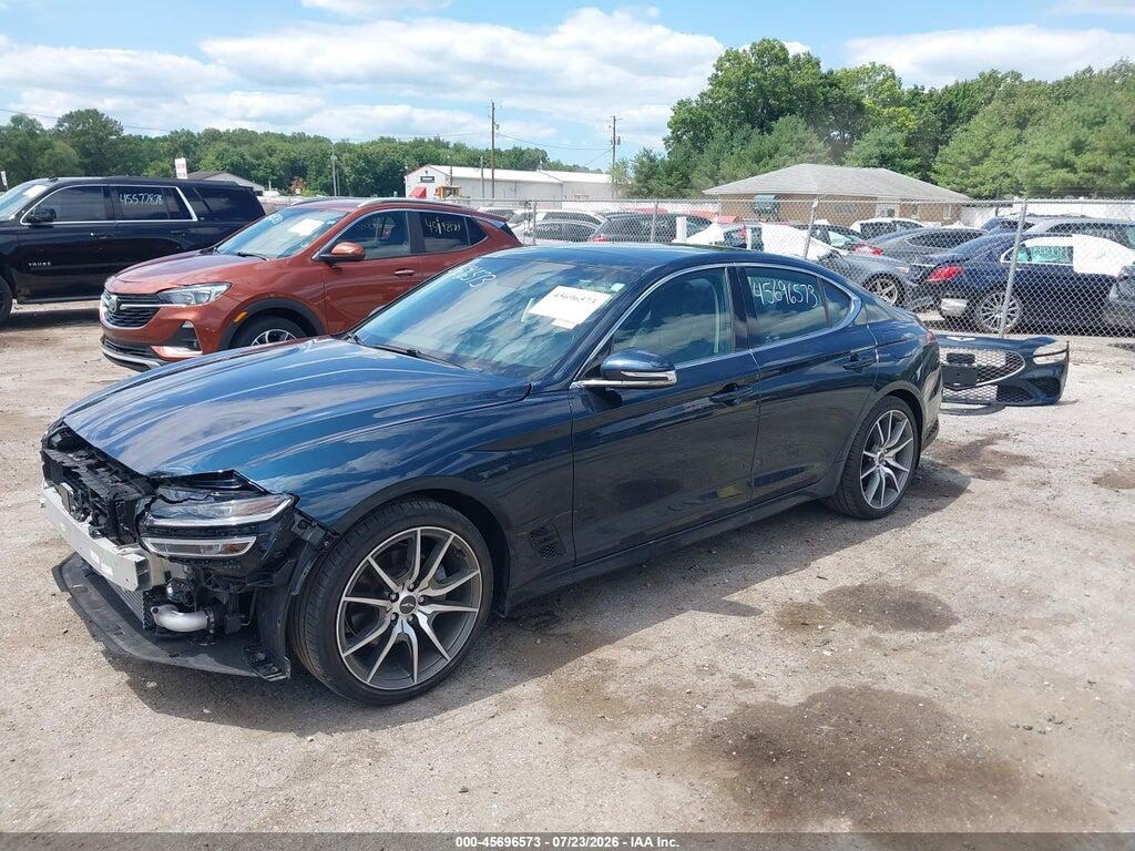 KMTG34TA5NU098347 2022 GENESIS G70 photo no. 2