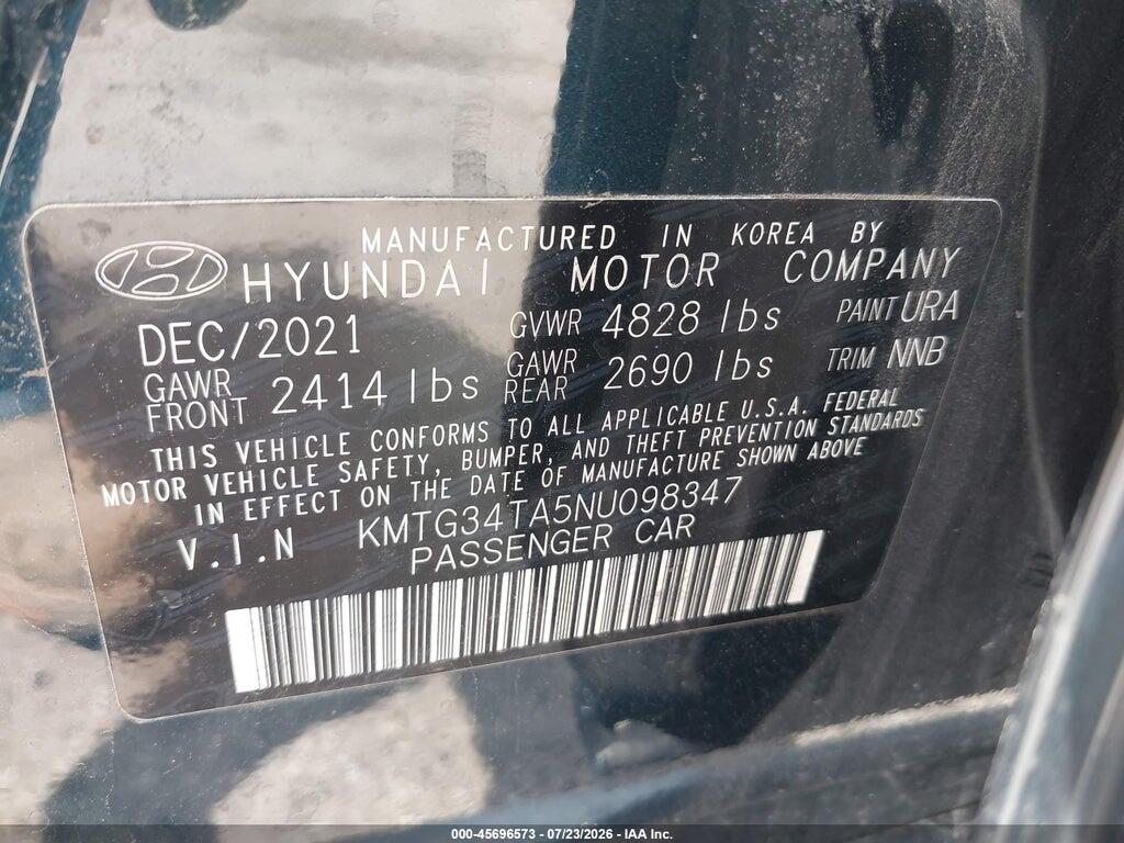 KMTG34TA5NU098347 2022 GENESIS G70 photo no. 9