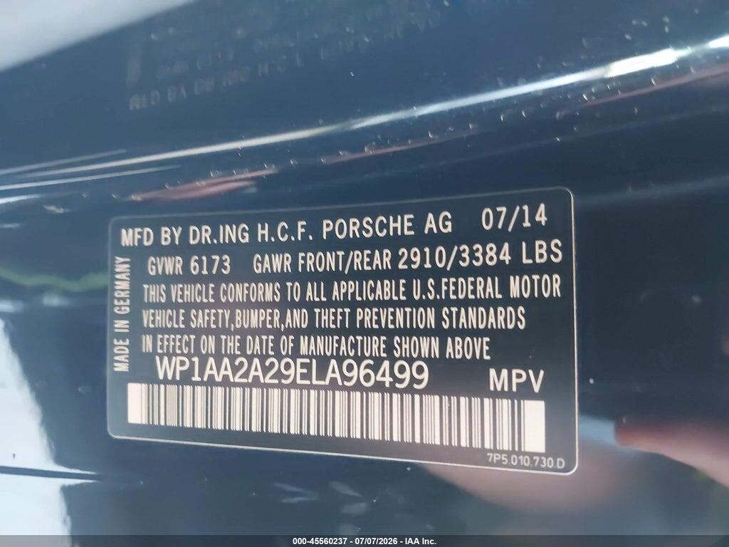 WP1AA2A29ELA96499 2014 PORSCHE CAYENNE photo no. 9